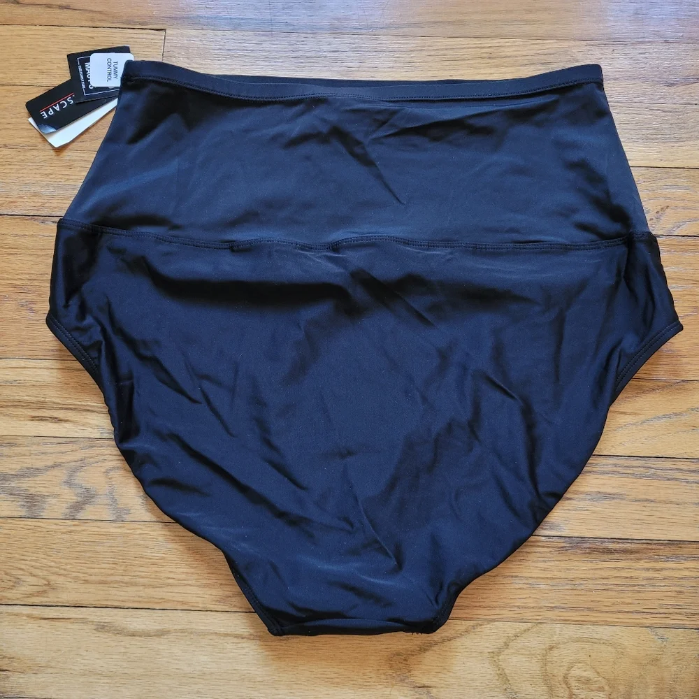 Island Escape High-Waist Tummy Control-Top Bikini Bottoms Sizes 6, 10, 12 - Picture 10 of 10